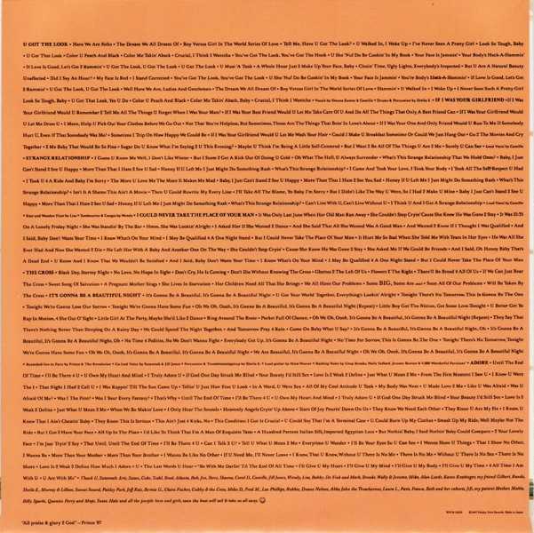 inner sleeve 2 back, Prince - Sign O' The Times